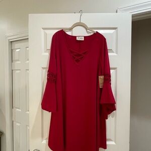 Elegant Red Women's Dress